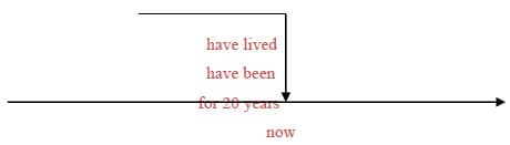 我在这(一直)住了20年了